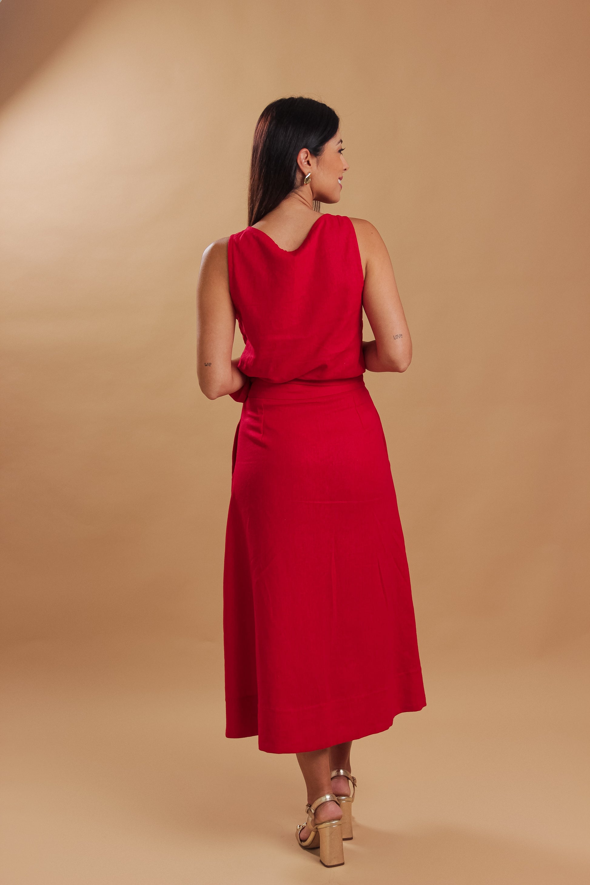 Conjunto Saia Magnólia & Regata Aroeira