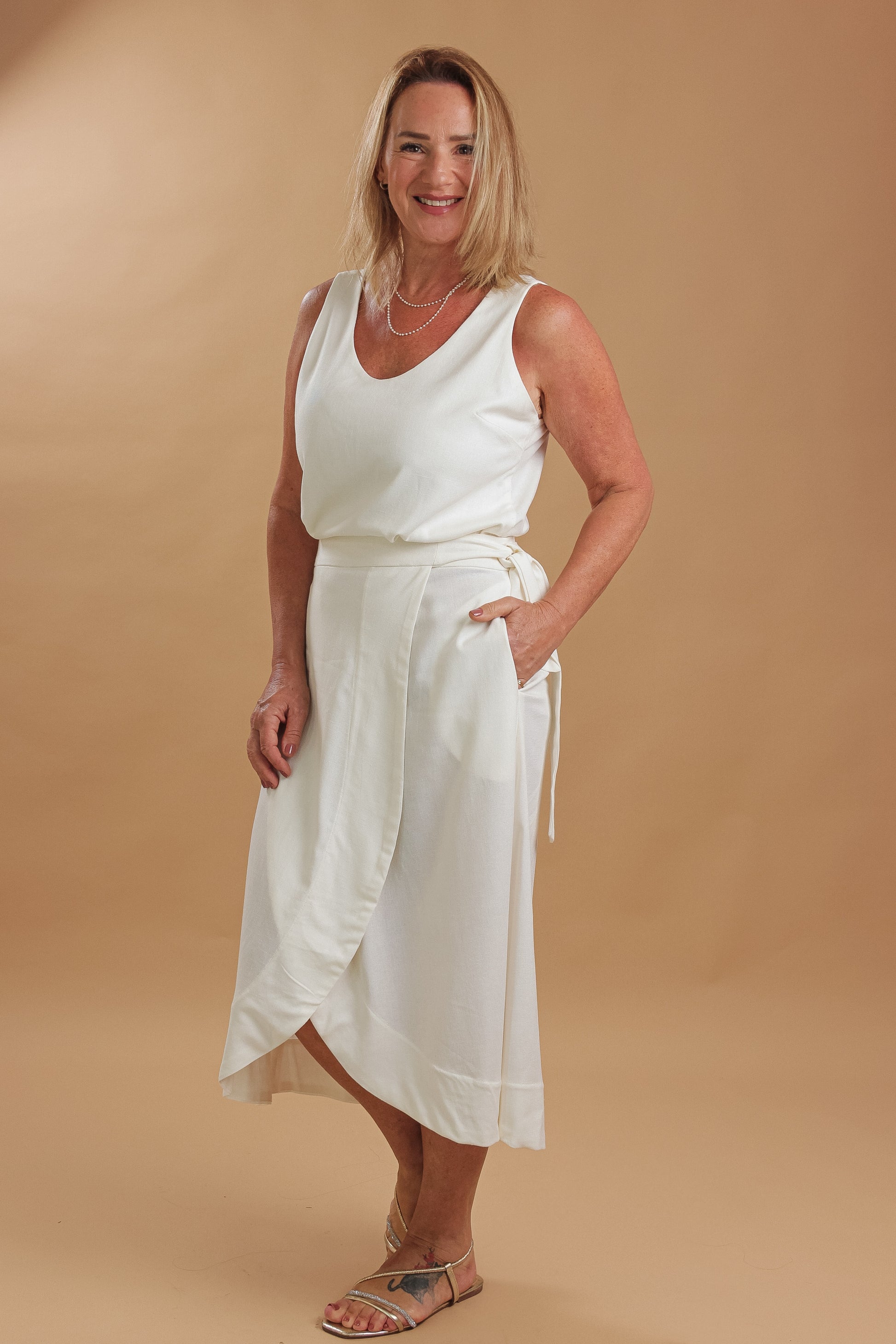 Conjunto Saia Magnólia & Regata Aroeira
