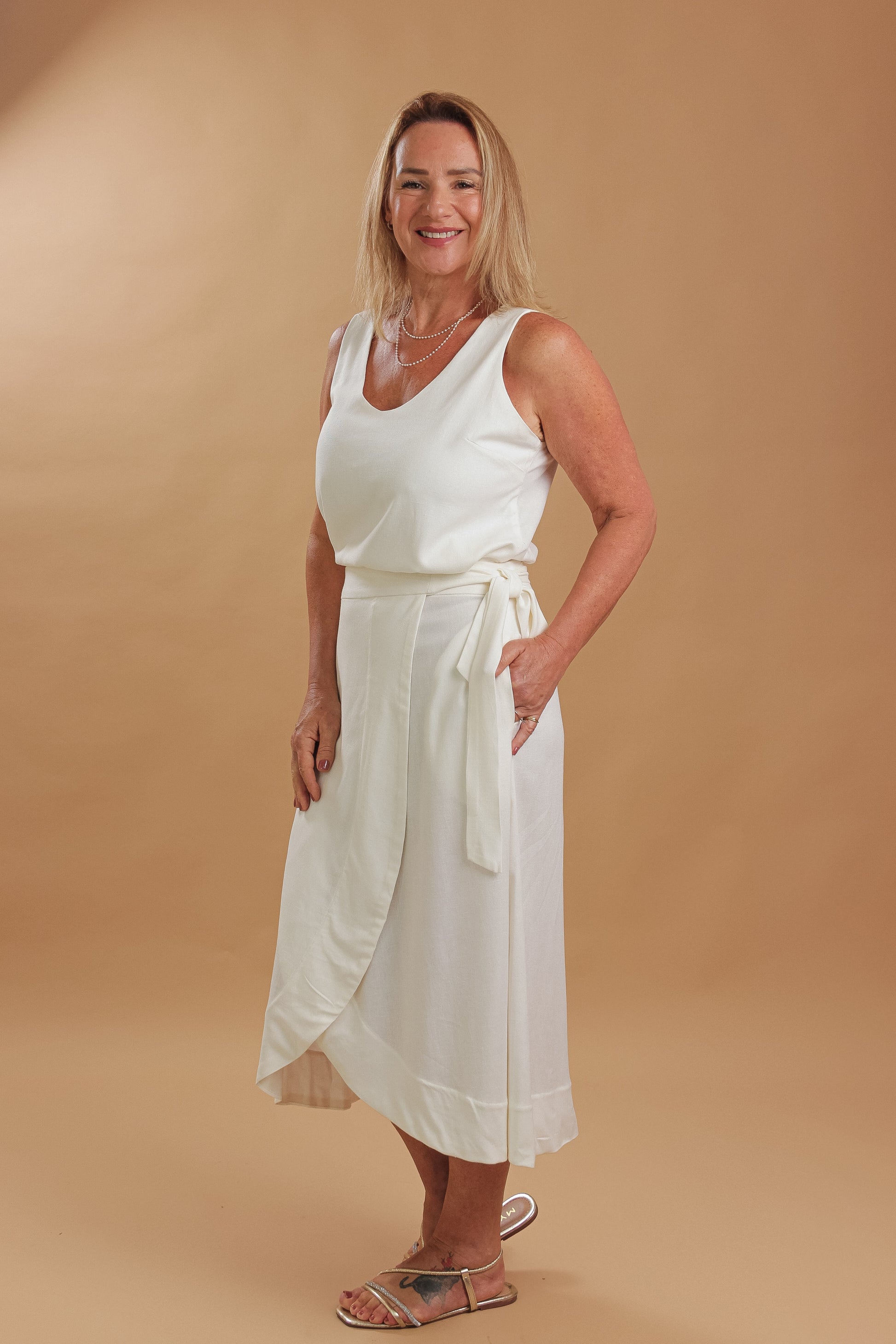Conjunto Saia Magnólia & Regata Aroeira