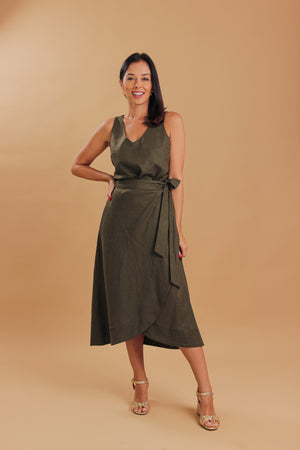 Conjunto Saia Magnólia & Regata Aroeira