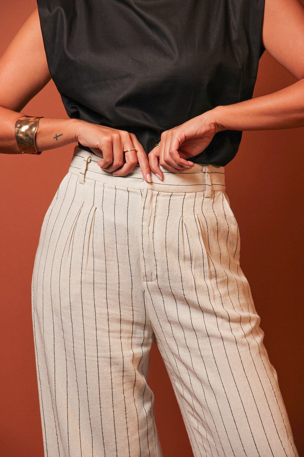 Calça Gardênia - Linho Striped