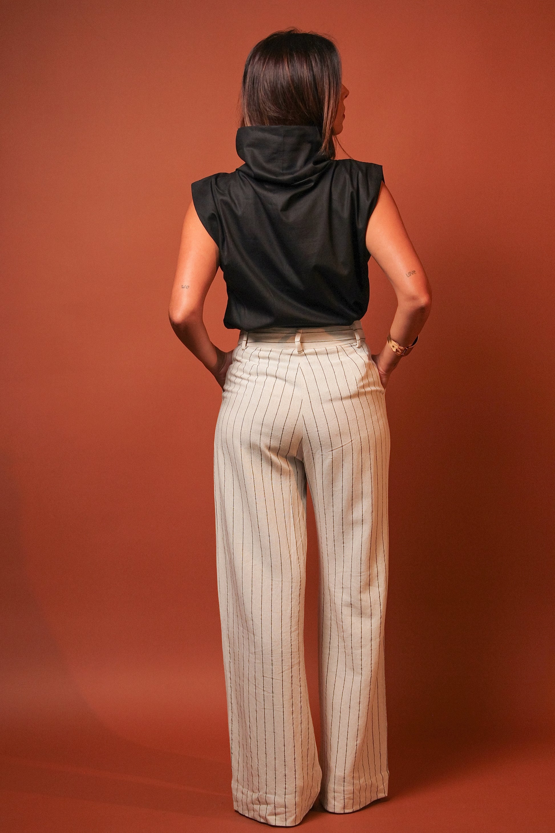 Calça Gardênia - Linho Striped