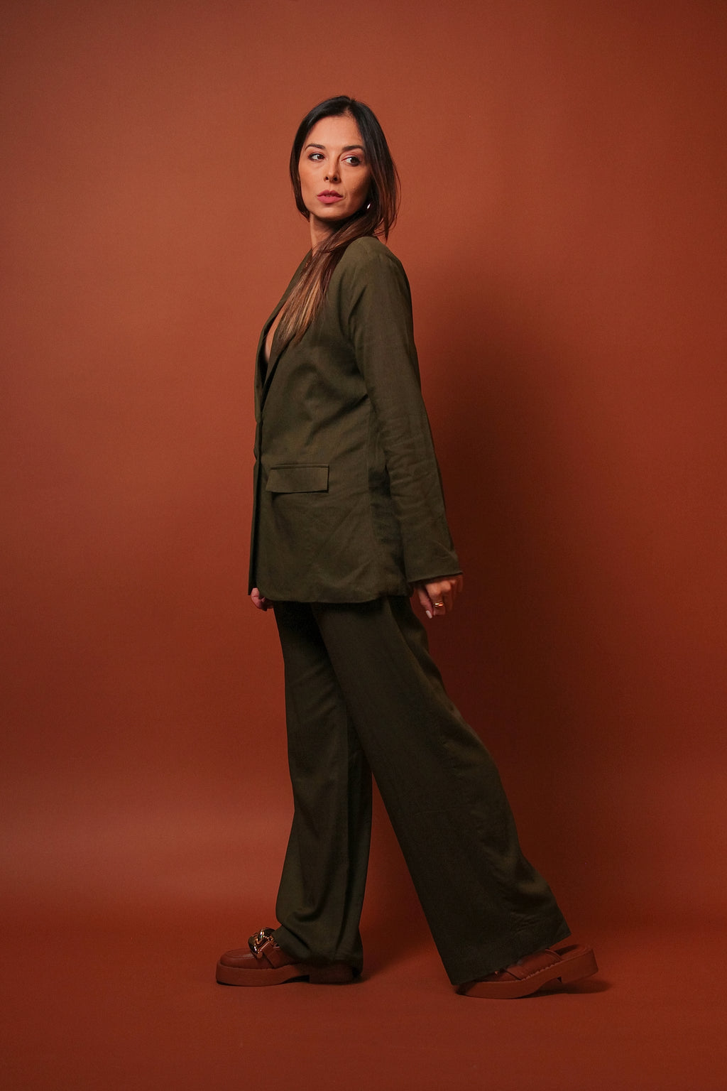 Conjunto Calça Gardênia & Blazer Cassis