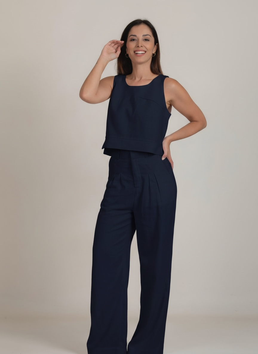 Conjunto Calça  Gardênia & Regata Amora