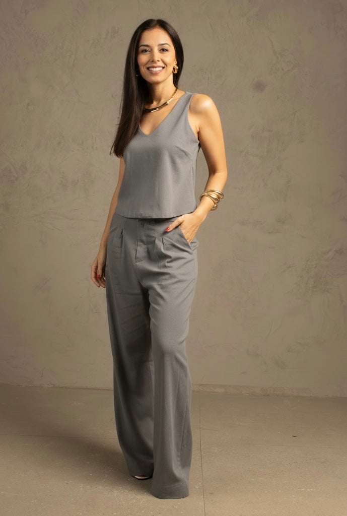 Conjunto Calça Gardênia & Regata Aroeira