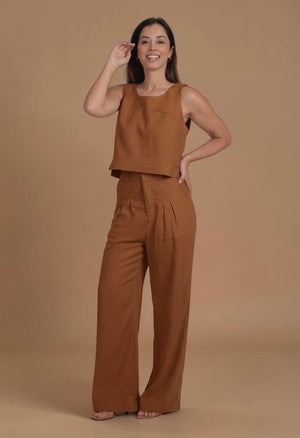 Conjunto Calça  Gardênia & Regata Amora