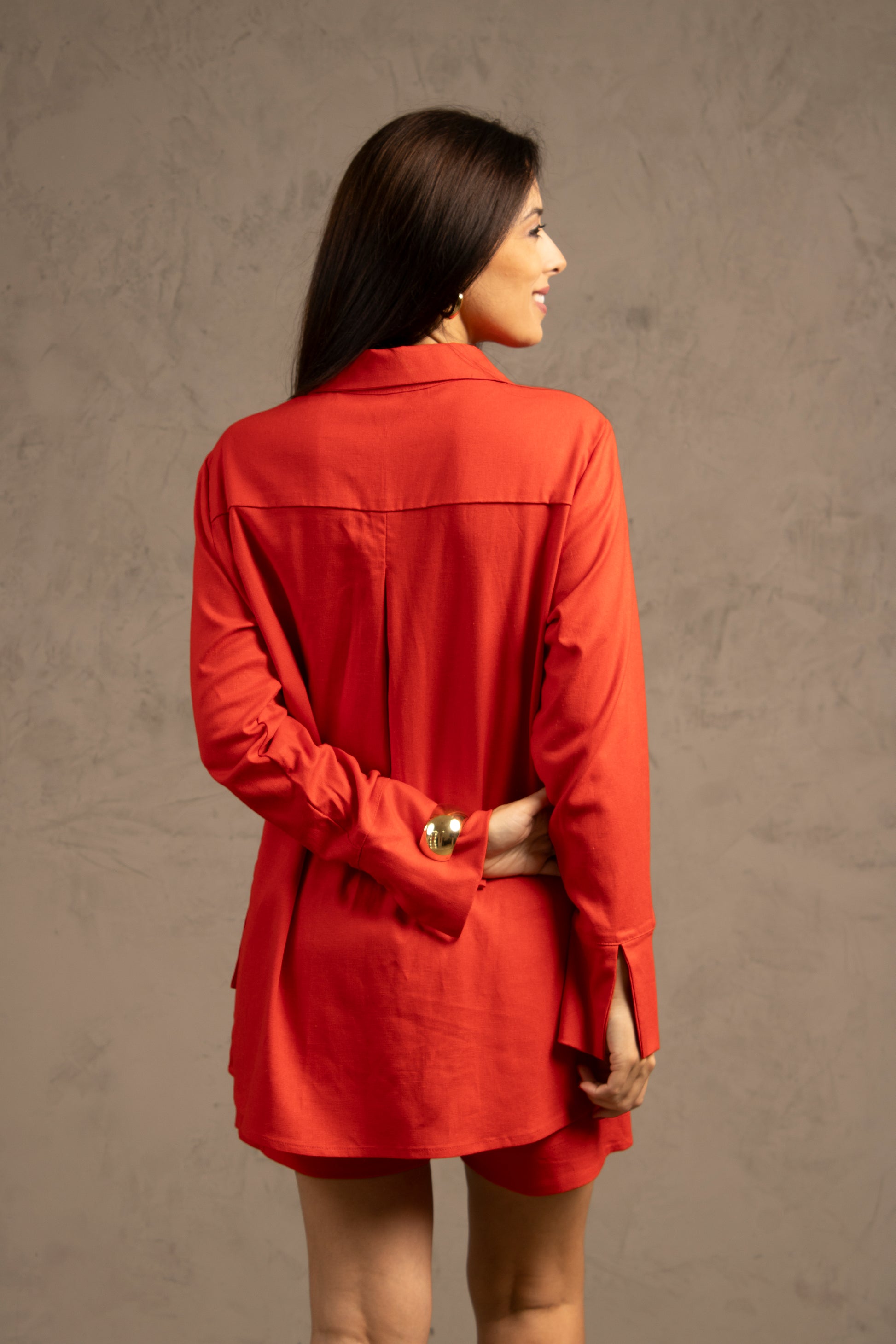 Conjunto Bermuda Jambu e Camisa Amarilis - Sob Medida