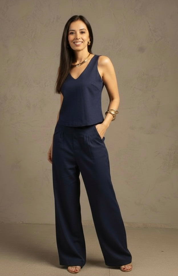 Conjunto Calça Gardênia & Regata Aroeira