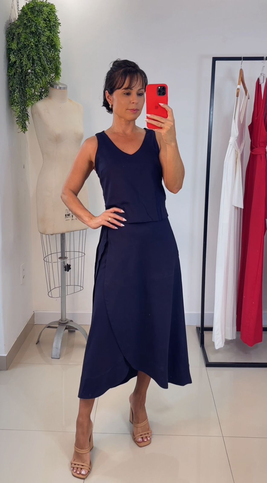 Conjunto Saia Magnólia & Regata Aroeira