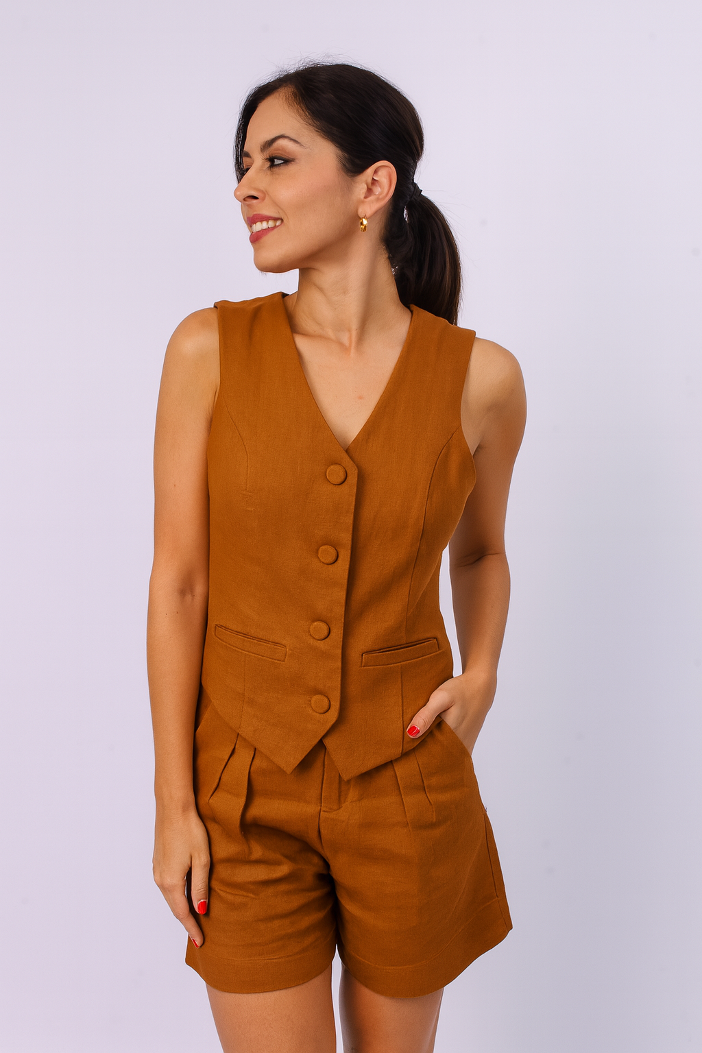 Conjunto Colete Bacuri & Bermuda Jambu